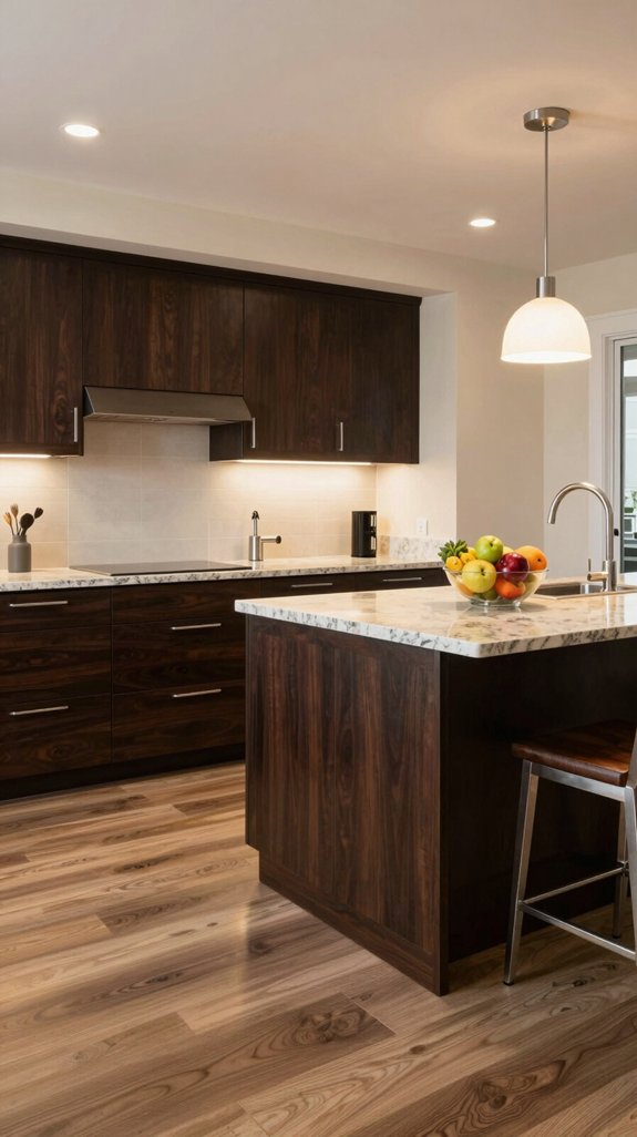 sophisticated dark cabinetry elegance
