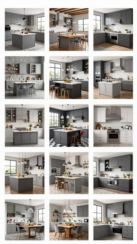 sophisticated grey kitchen designs
