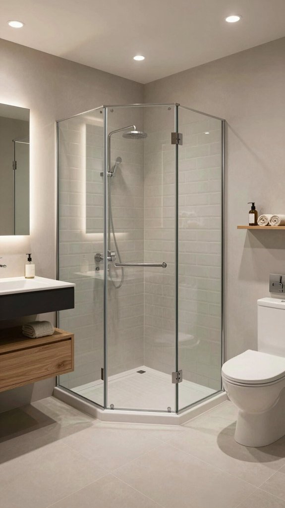 sophisticated hygienic glass enclosures