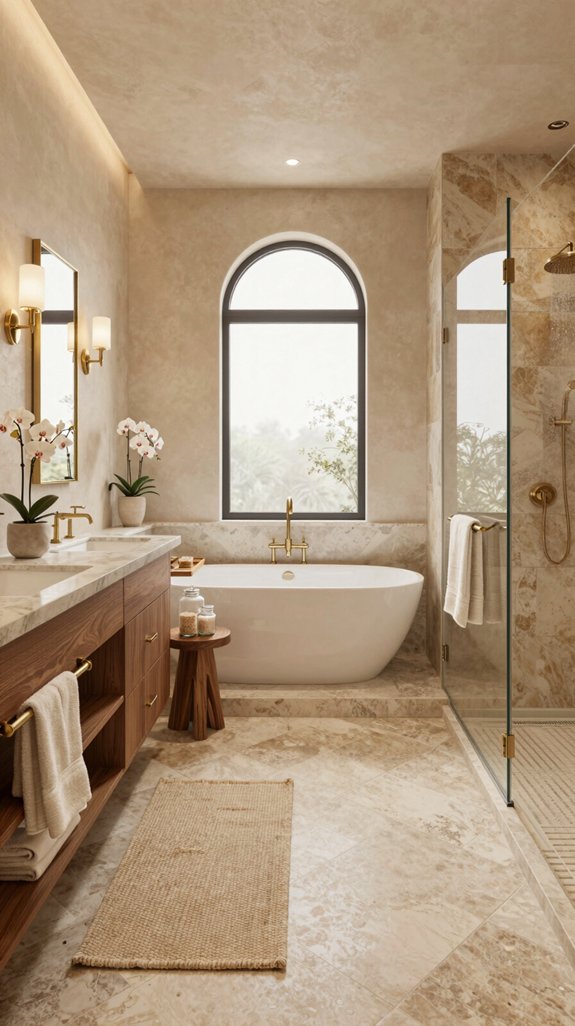 18 Warm Neutral Bathroom Ideas for a Cozy Retreat 19 sophisticated luxury bathroom renovation