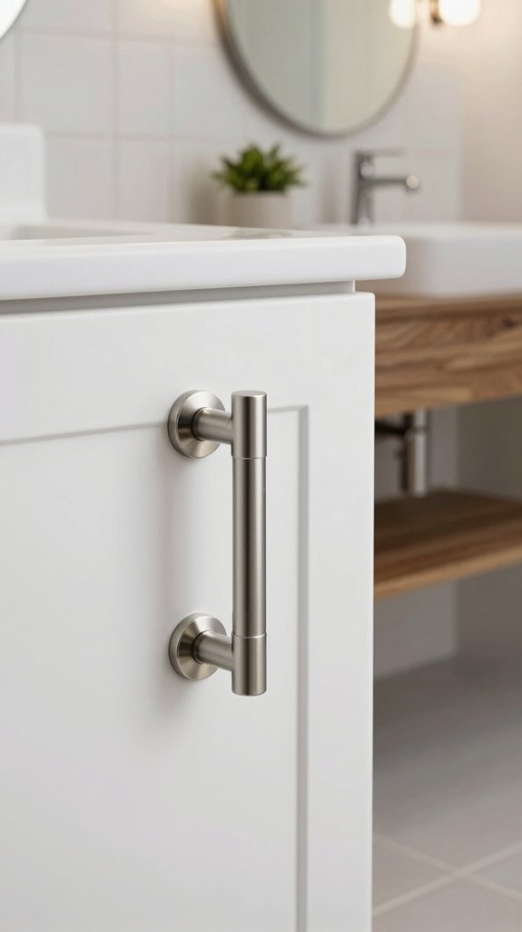 19 Powder Bathroom Ideas That Make a Statement 14 sophisticated polished nickel aesthetics