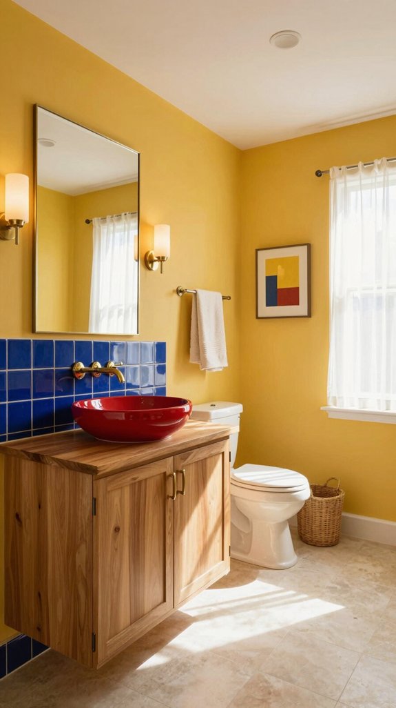 southwest vibrant bathroom design