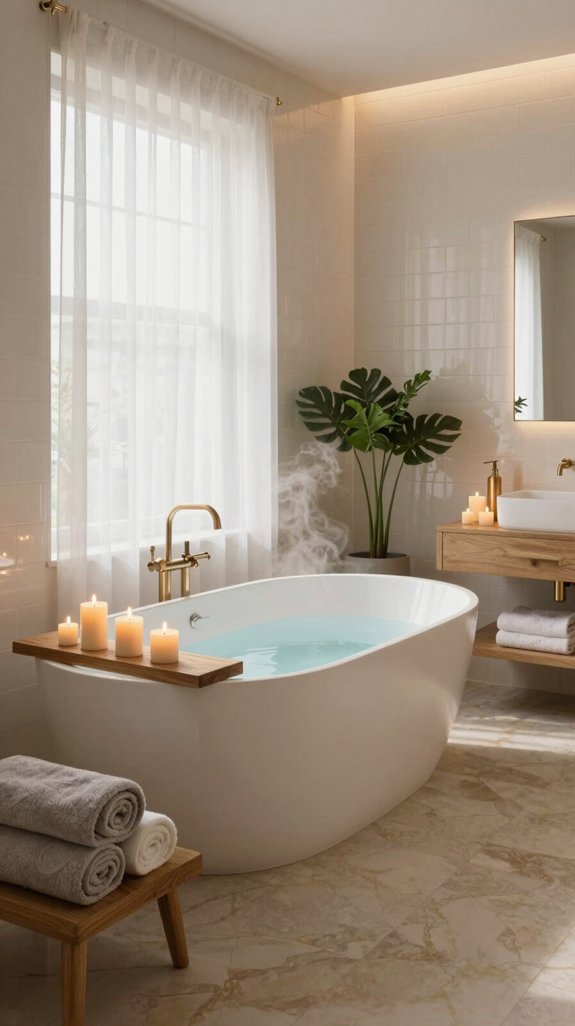 spa inspired bathroom transformations