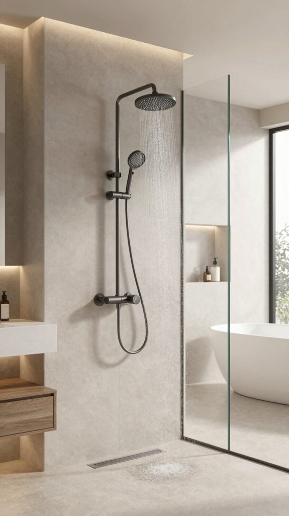 spa inspired dual shower experience