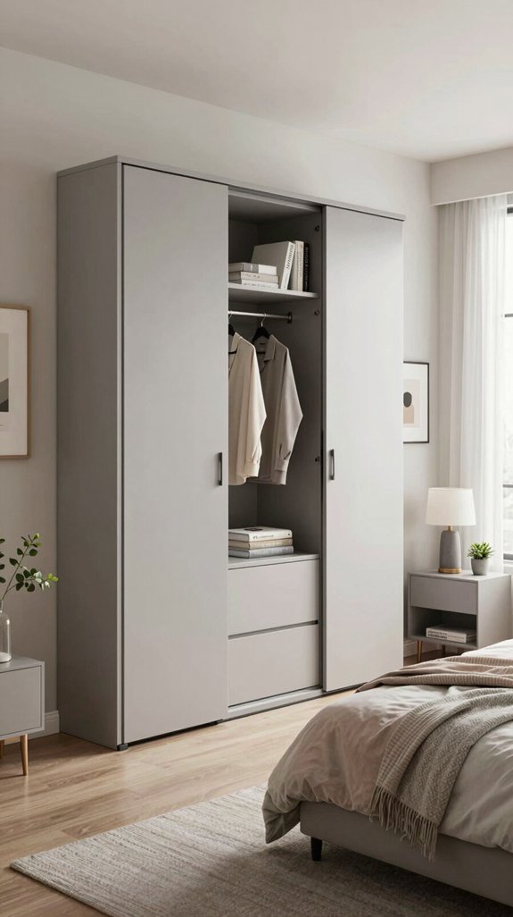 13 Cupboard Ideas for the Bedroom to Maximize Storage 4 space efficient sliding door cupboards