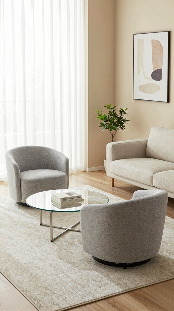 23 Small Living Room Interior Design Ideas 24 space efficient swivel chair solution