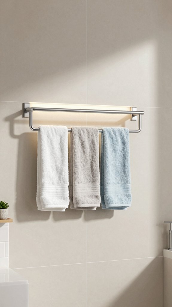 17 Bathroom Towel Hanging Ideas for Small and Large Spaces 2 space saving wall mounted racks