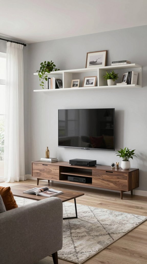 space saving wall mounted tvs