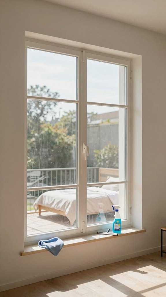 sparkling bedroom window cleaning