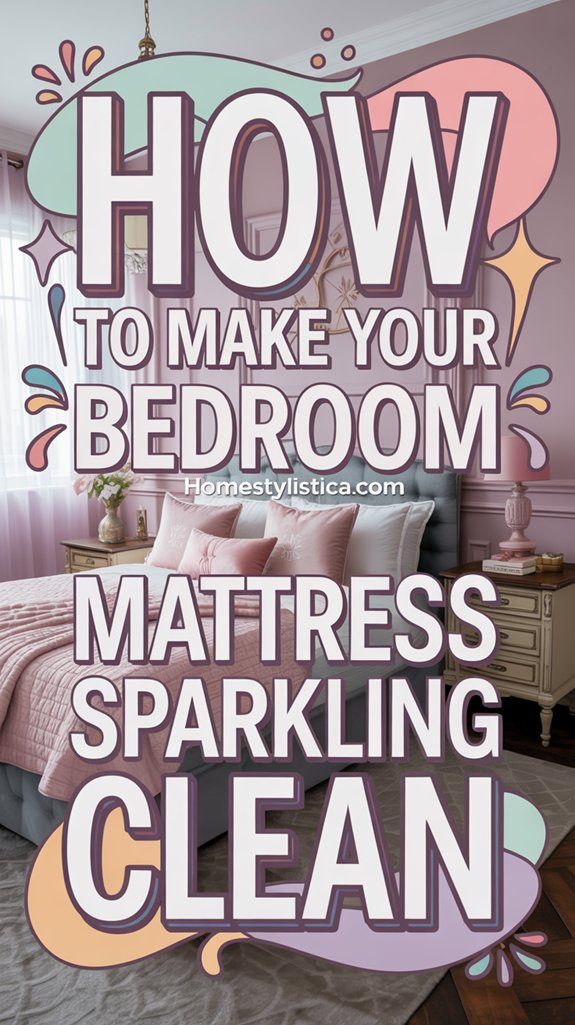 sparkling clean bedroom mattress