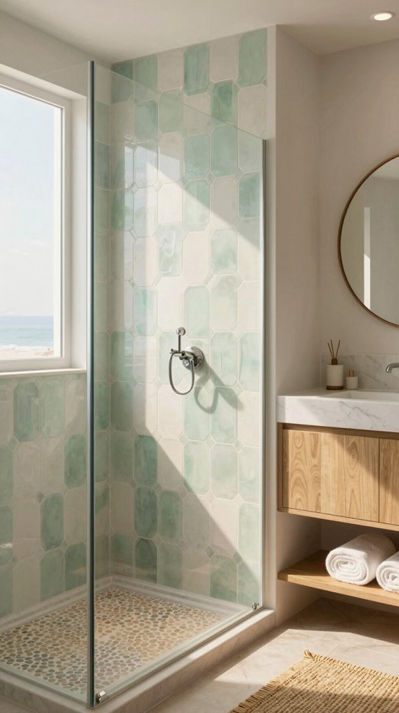 specialty tiles enhance coastal elegance