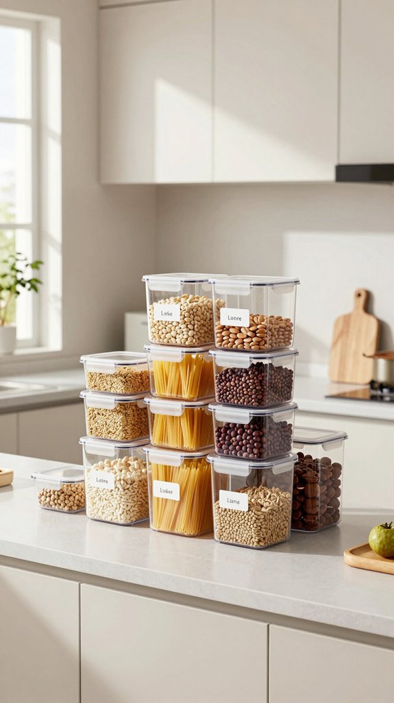 stackable bins enhance organization