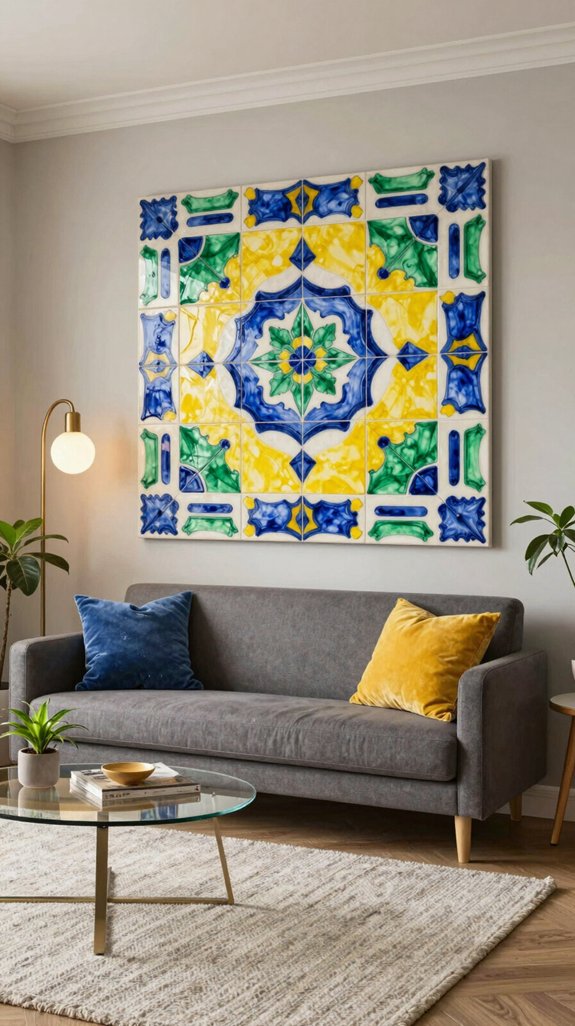 23 Small Living Room Interior Design Ideas 17 statement porcelain wall accents