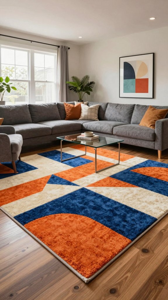 statement rugs enhance living spaces