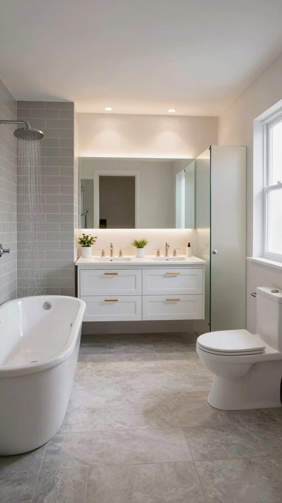 19 Bathroom Layout Ideas That Improve Flow and Function 14 strategic bathroom zoning layout