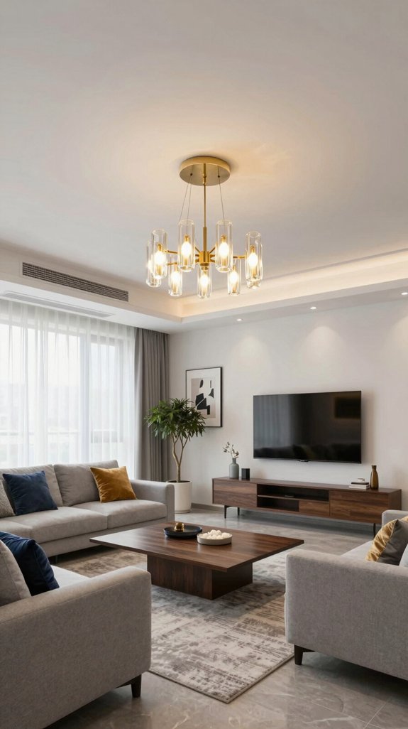 strategic ceiling light placement