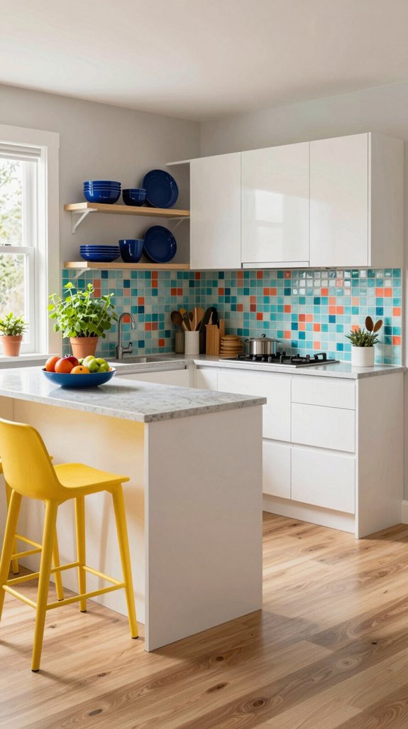 strategic color choices enhance kitchens