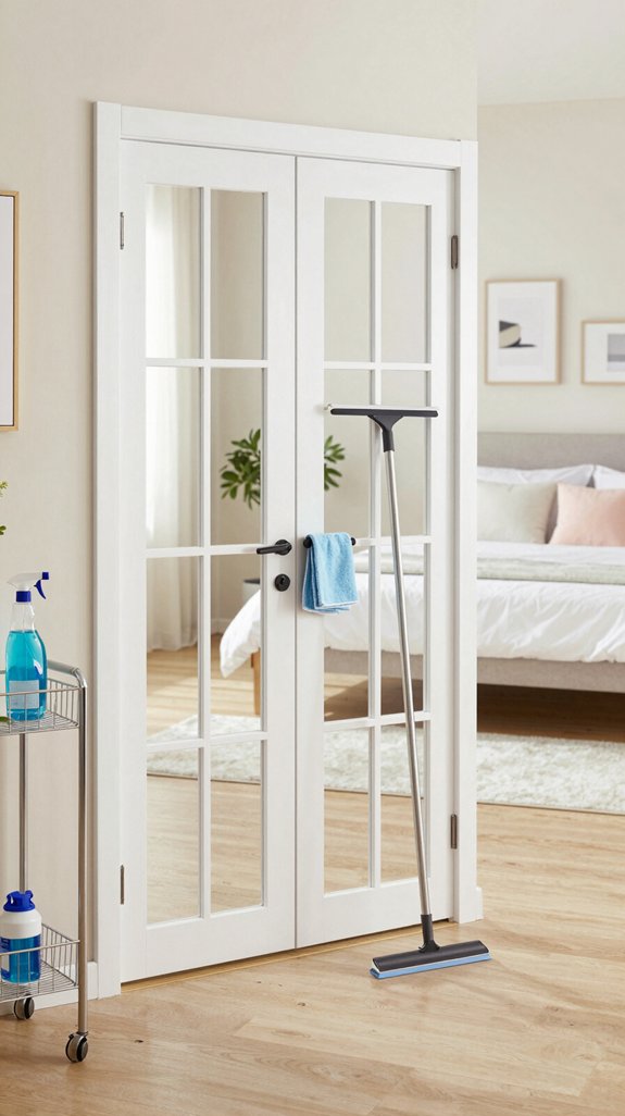 streak free glass cleaning routine