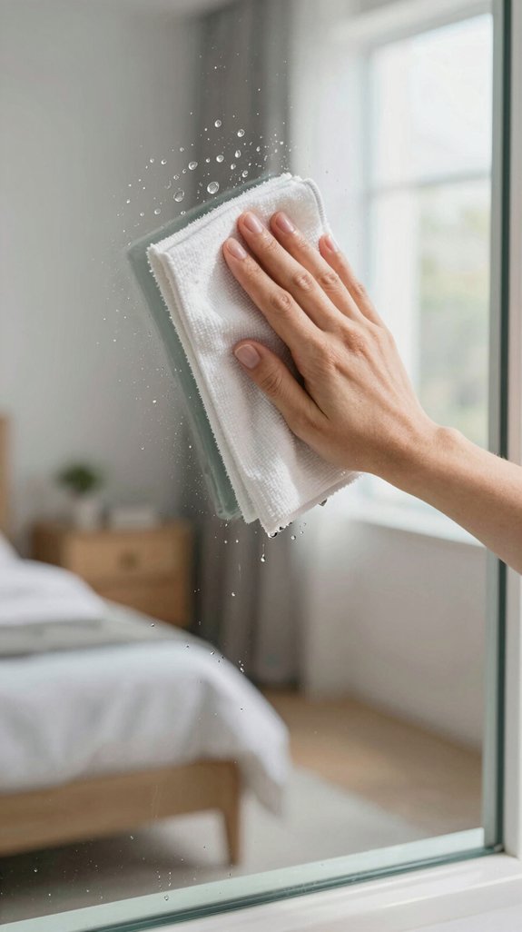 streak free glass cleaning technique