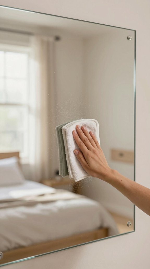 Mirror Cleaning Tips for a Spotless Bedroom 7 streak free mirror cleaning technique