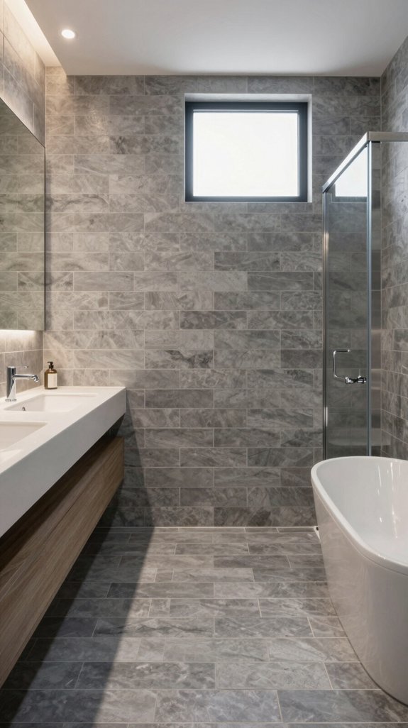24 Bathroom Tiles Ideas for Stunning Floors and Walls 9 streamlined elegance in design
