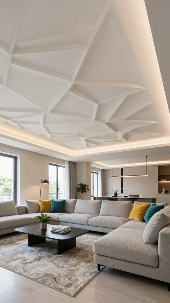 19 Modern POP Ceiling Design Ideas for Living Rooms 13 striking pop ceiling designs