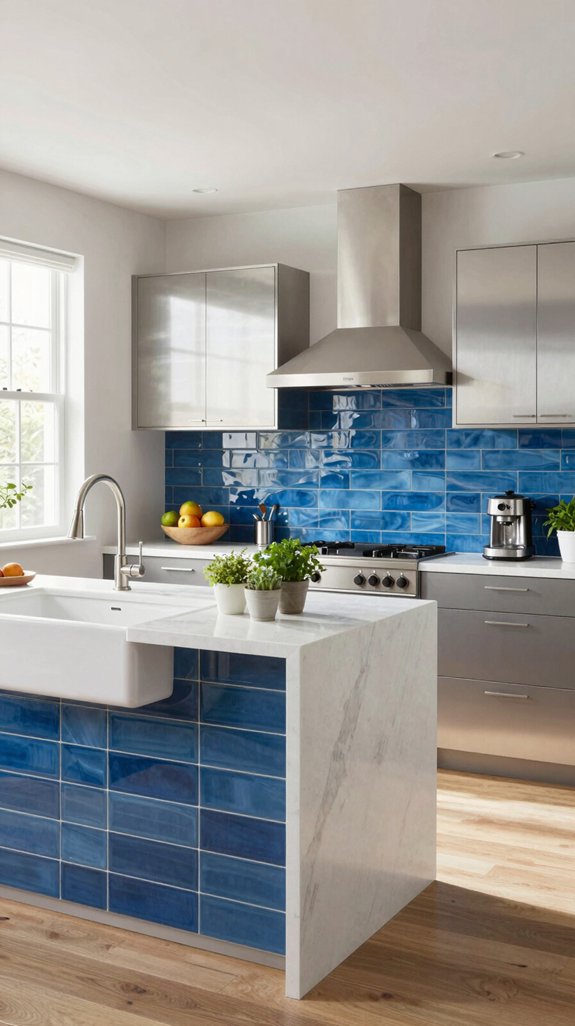 stunning blue backsplash ideas