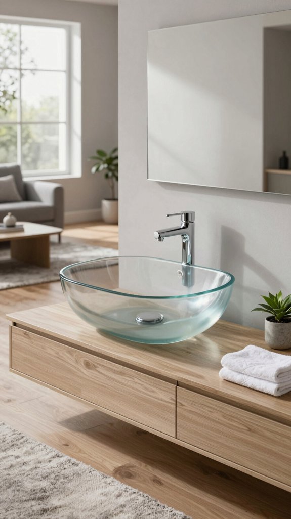 11 Living Room Washbasin Design Ideas for Modern Homes 4 stunning glass washbasin customization