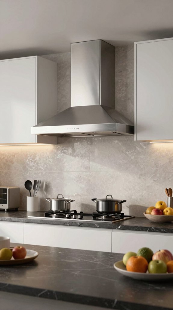 stunning metallic kitchen hoods