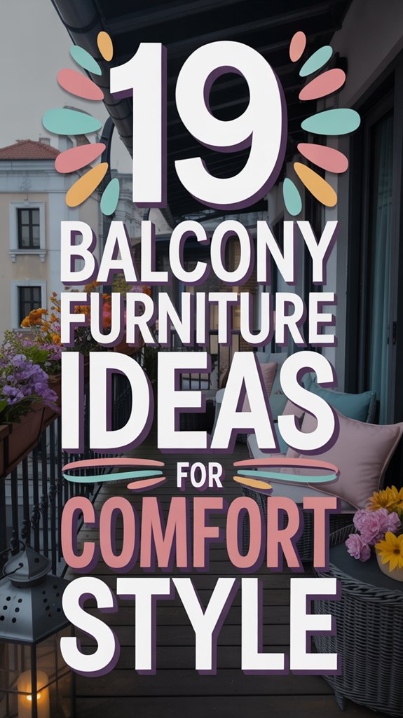stylish and comfortable balcony furniture