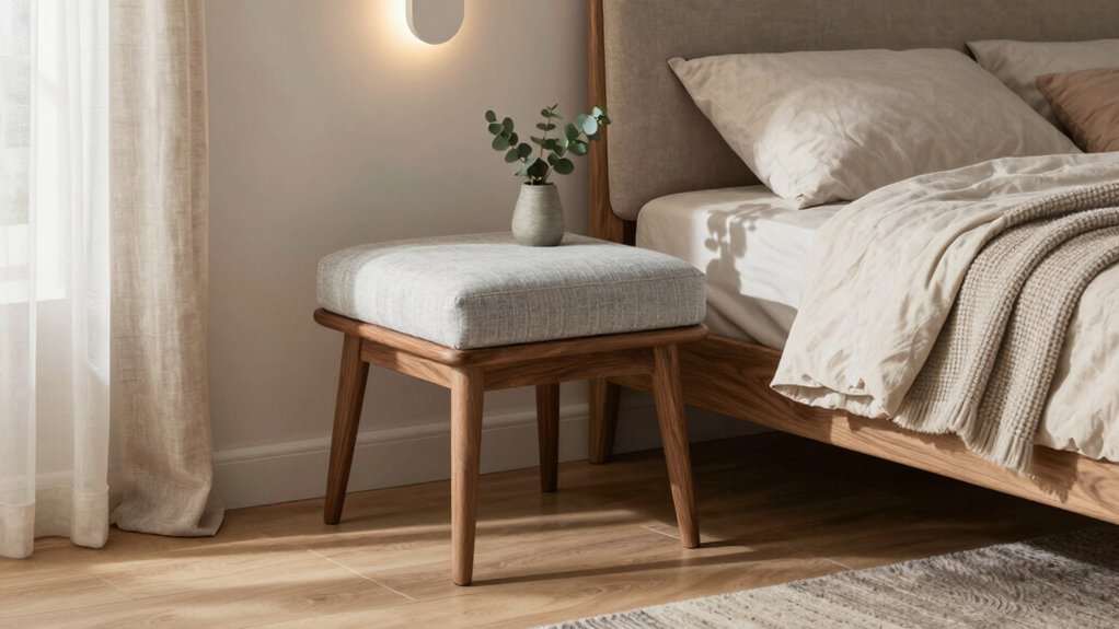 stylish and comfortable bedside stools