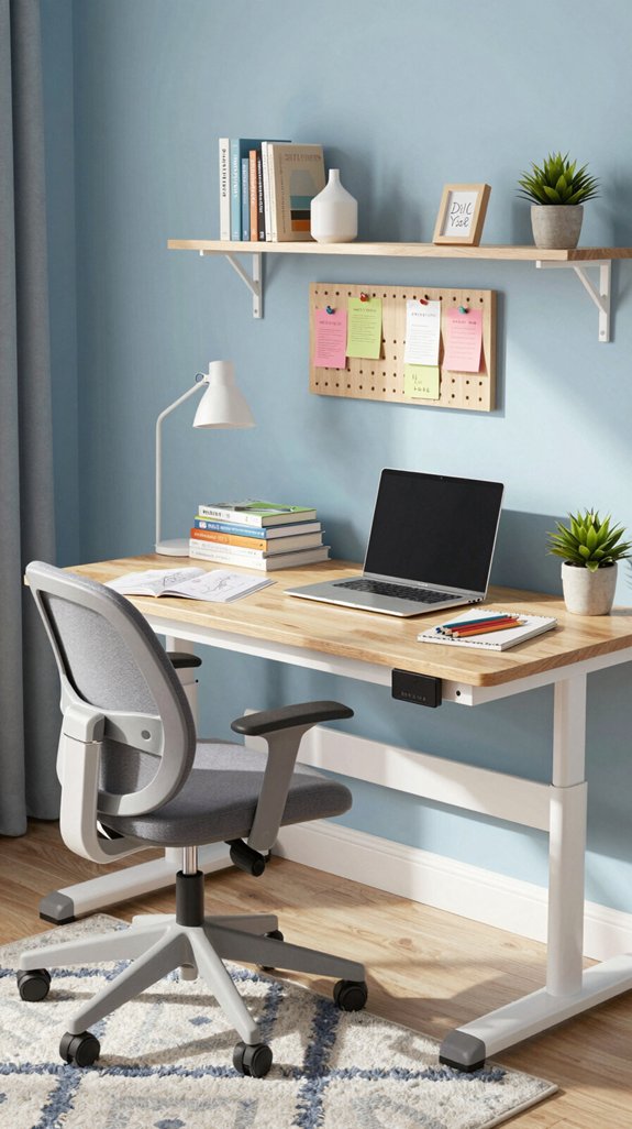 stylish desk for productivity