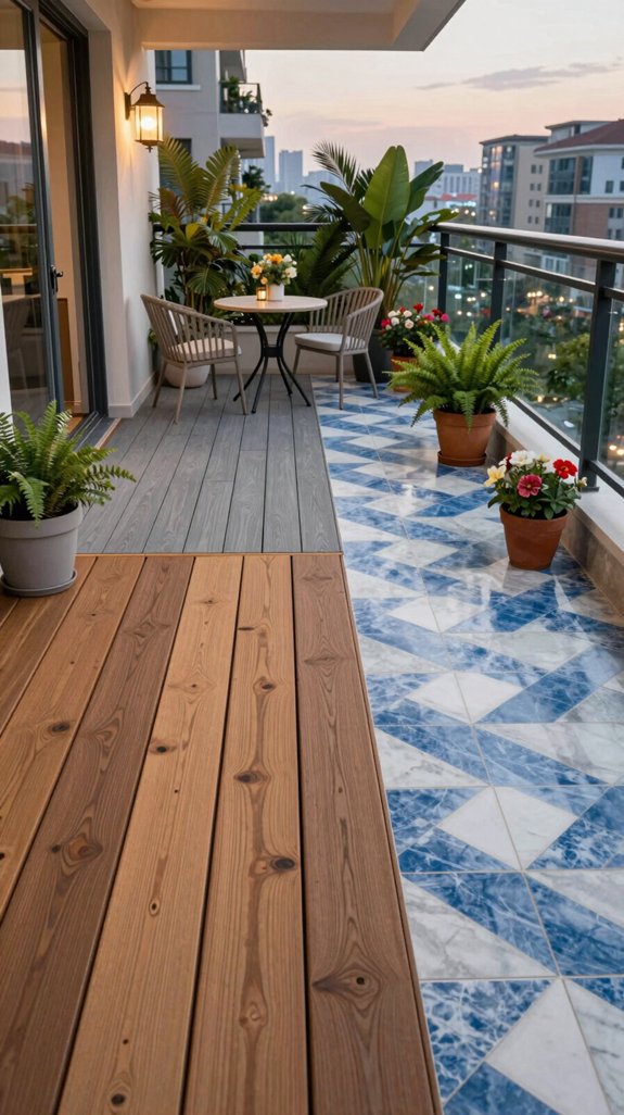 18 Balcony Flooring Ideas That Transform Your Space 2 stylish durable balcony flooring