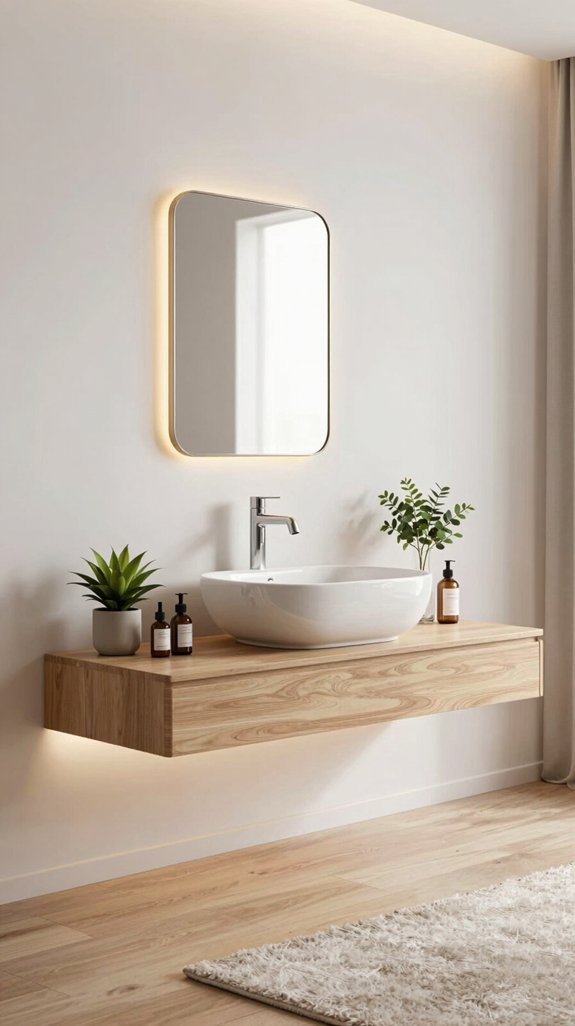 11 Living Room Washbasin Design Ideas for Modern Homes 7 stylish floating basin shelves
