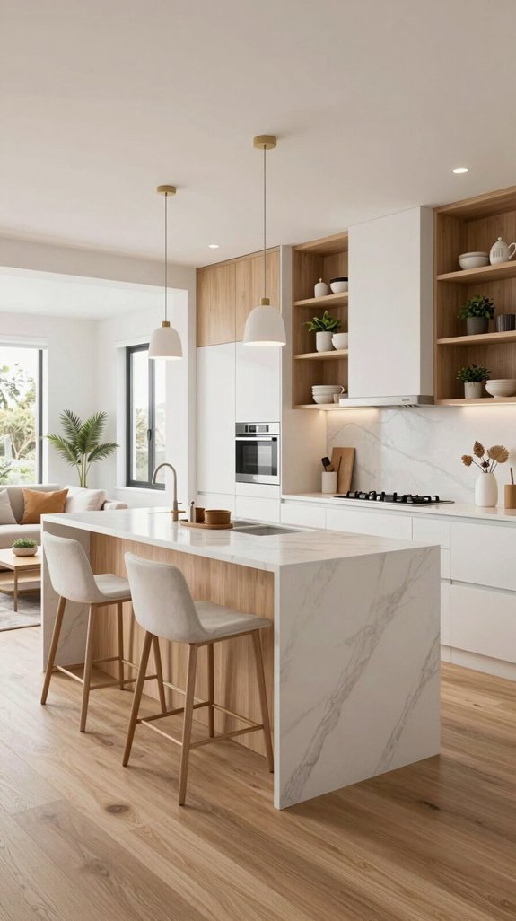 stylish functional kitchen built ins