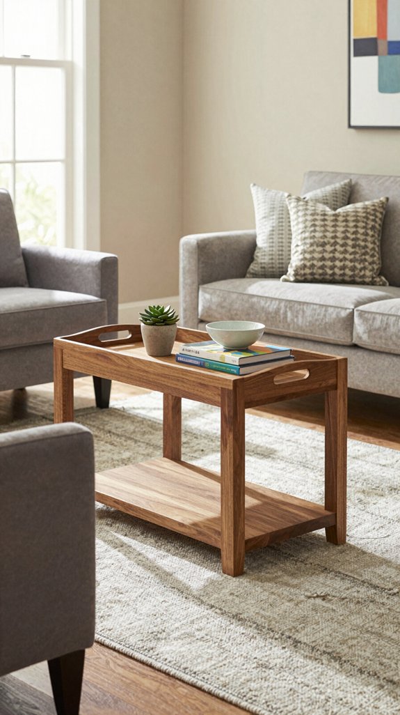 stylish functional living room trays