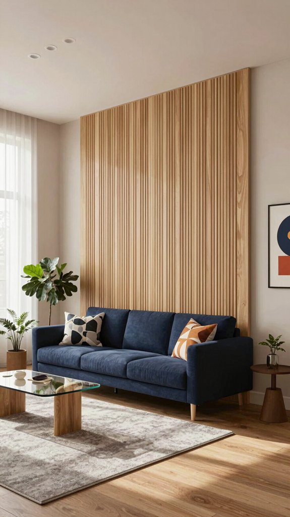 stylish functional vertical slat walls