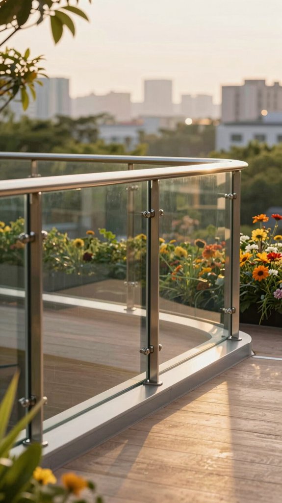 17 Glass Balcony Railing Ideas for Stylish Safety 12 stylish glass railing options
