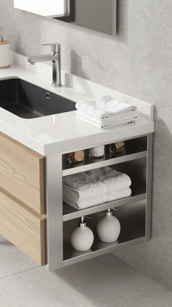 21 Bathroom Sink Ideas That Combine Style and Function 13 stylish integrated storage solutions