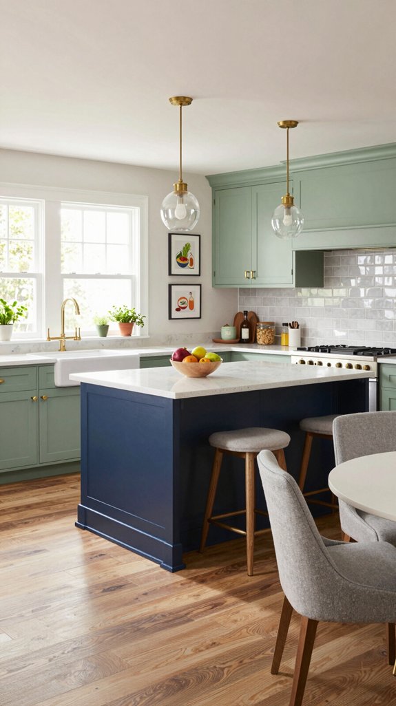 stylish kitchen color pairings