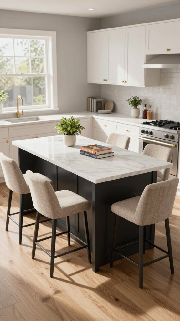 stylish kitchen island materials