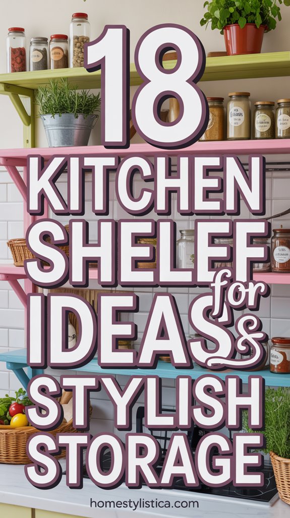18 Kitchen Shelf Ideas for Stylish Storage 1 stylish kitchen shelf storage