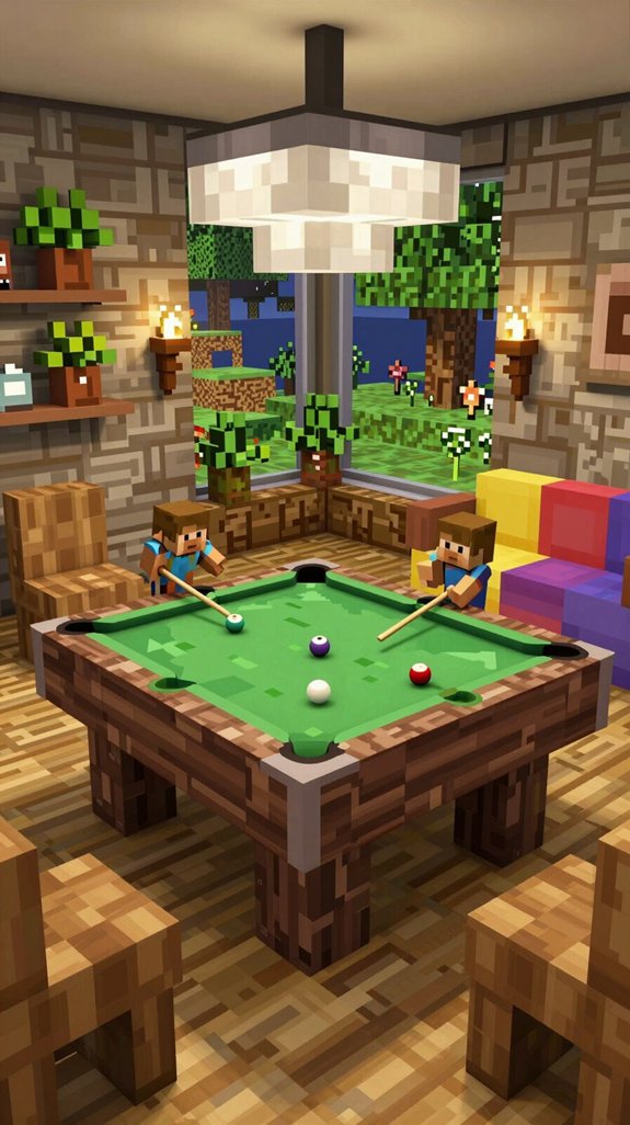 stylish multi functional pool table