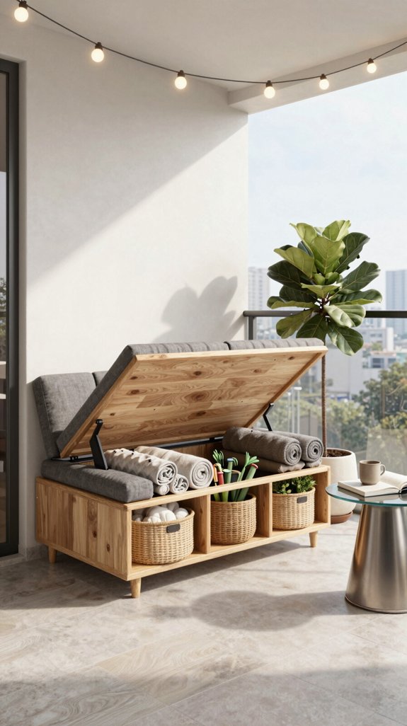 stylish multifunctional outdoor storage