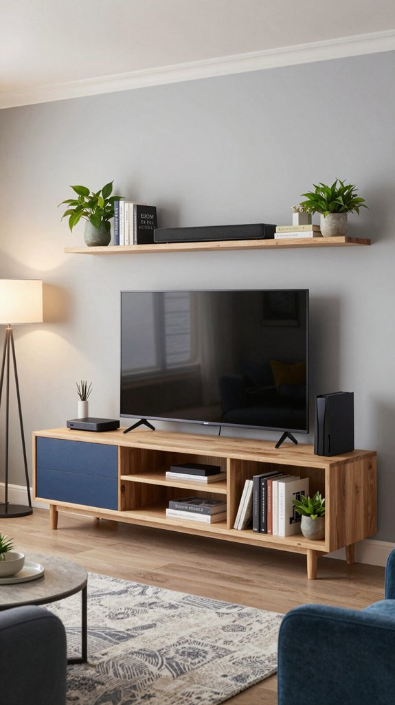 17 TV Cabinet Design Ideas for Living Rooms 12 stylish open shelving decor