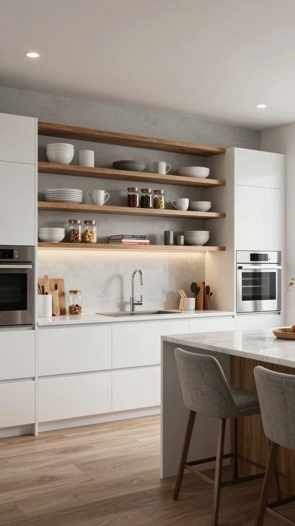 17 Kitchen Ideas Modern Luxury Homes Are Using 11 stylish open shelving design