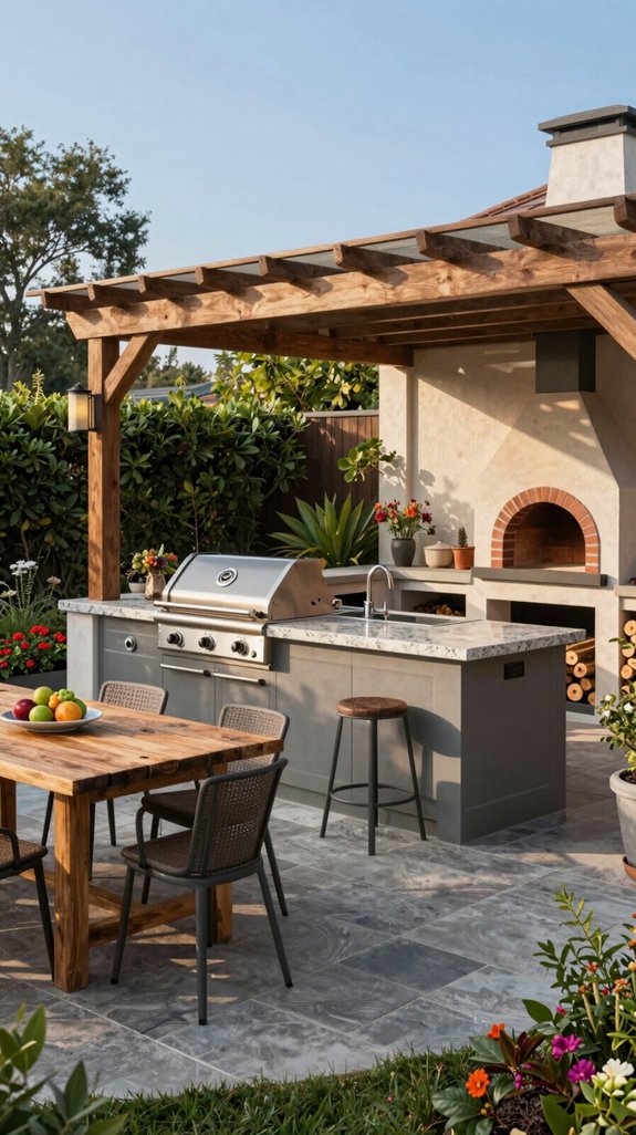 stylish outdoor cooking designs