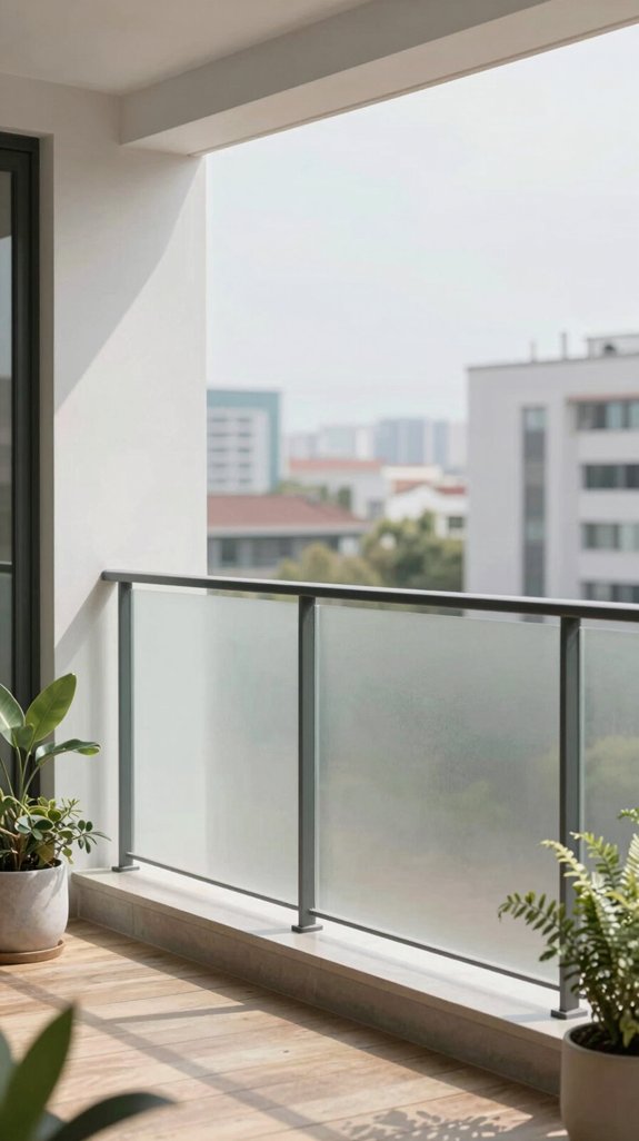 stylish privacy with light