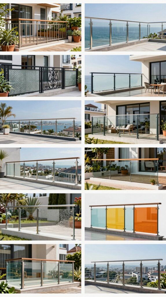 stylish safety glass railings