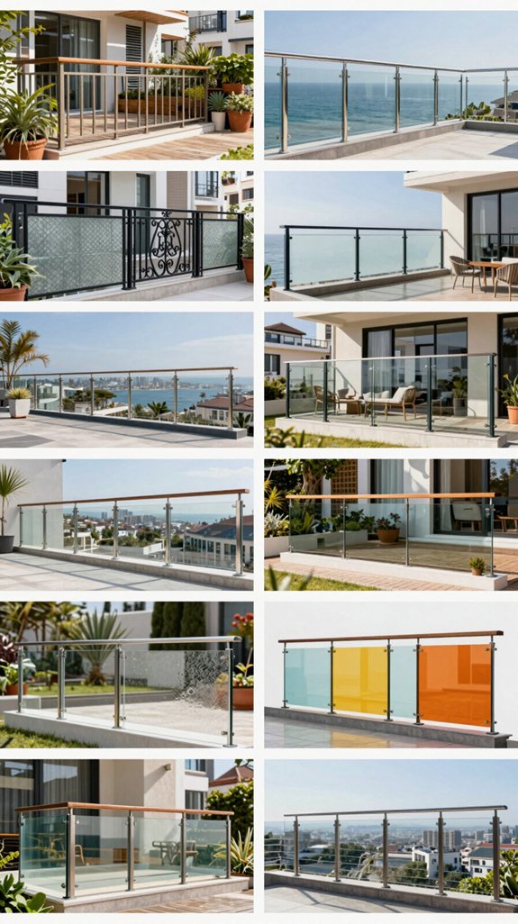stylish safety glass railings